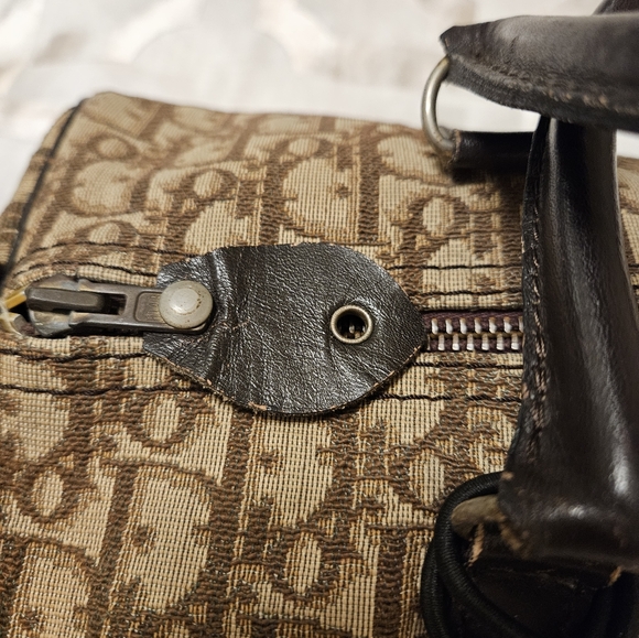 Christian Dior Brown Trotter Canvas Boston Tote Bag - Picture 4 of 16